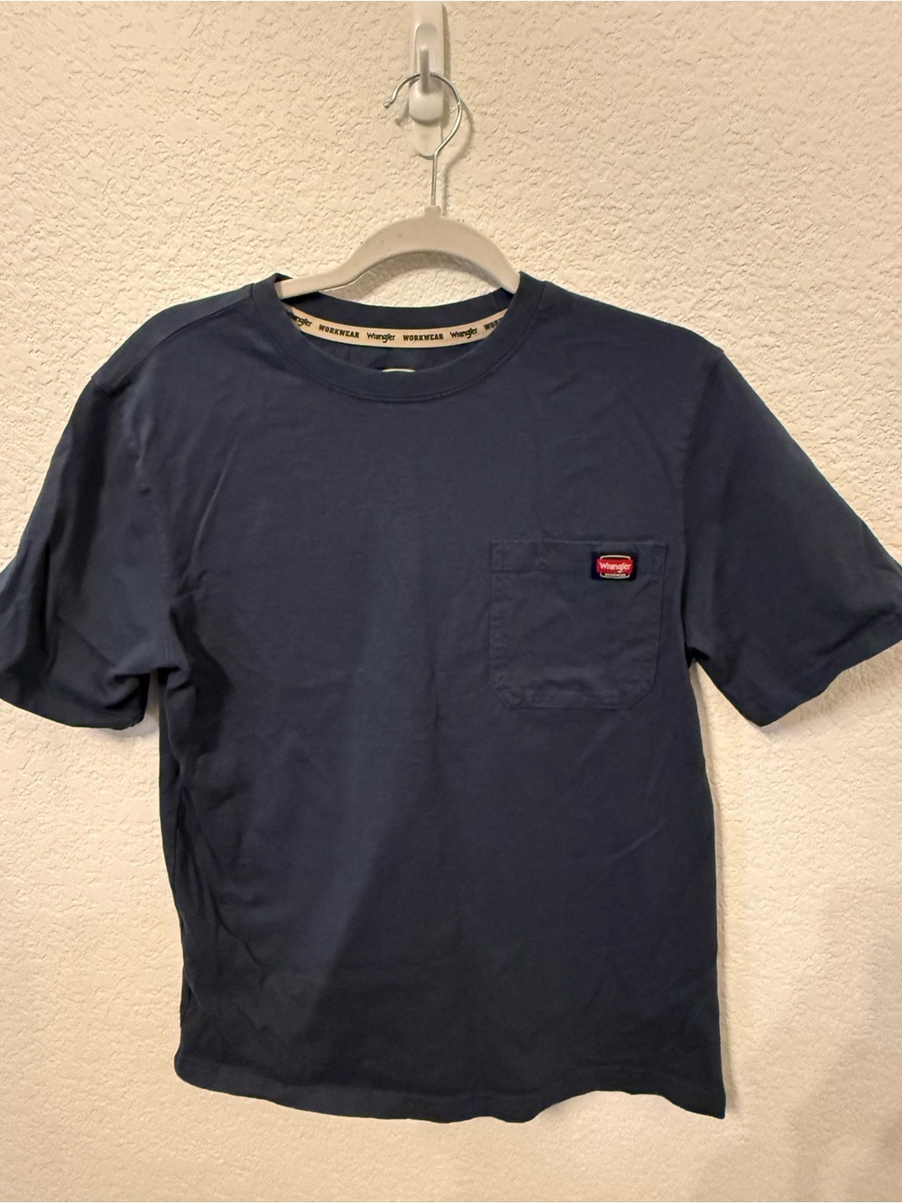 Wrangler Workwear Navy Pocket T-Shirt Size S 34-36